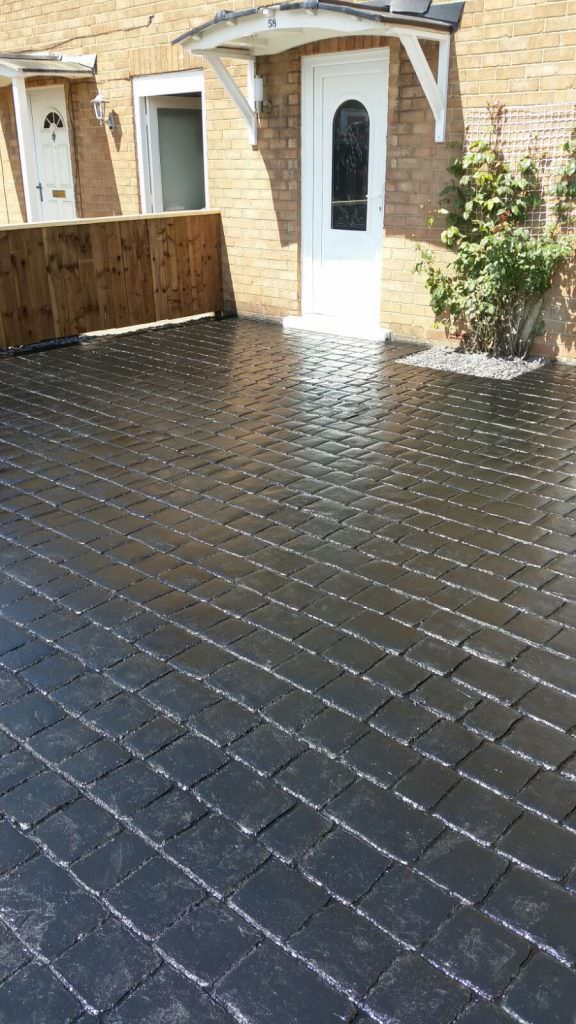 Imprinted Concrete Driveway